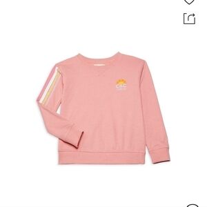 C&C California kids sz 7/8 medium pink sunshine logo sweatshirt sweater NEW K20